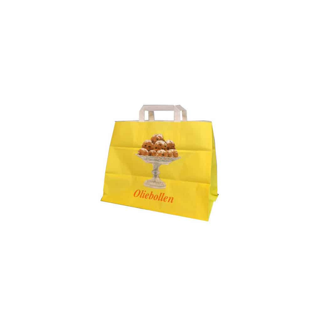 210-papieren-tas-oliebol-32x16x25cm-250st PAPIEREN TAS OLIEBOL 32x16x25CM 250ST - Afbeelding 1