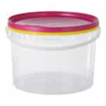 Popcorn en suikerspin emmer transparant met deksel 3 liter