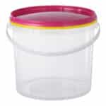 Popcorn en suikerspin emmer transparant met deksel 5 liter